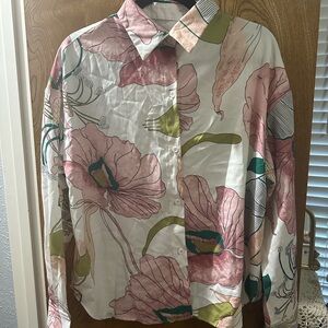 Floral button up